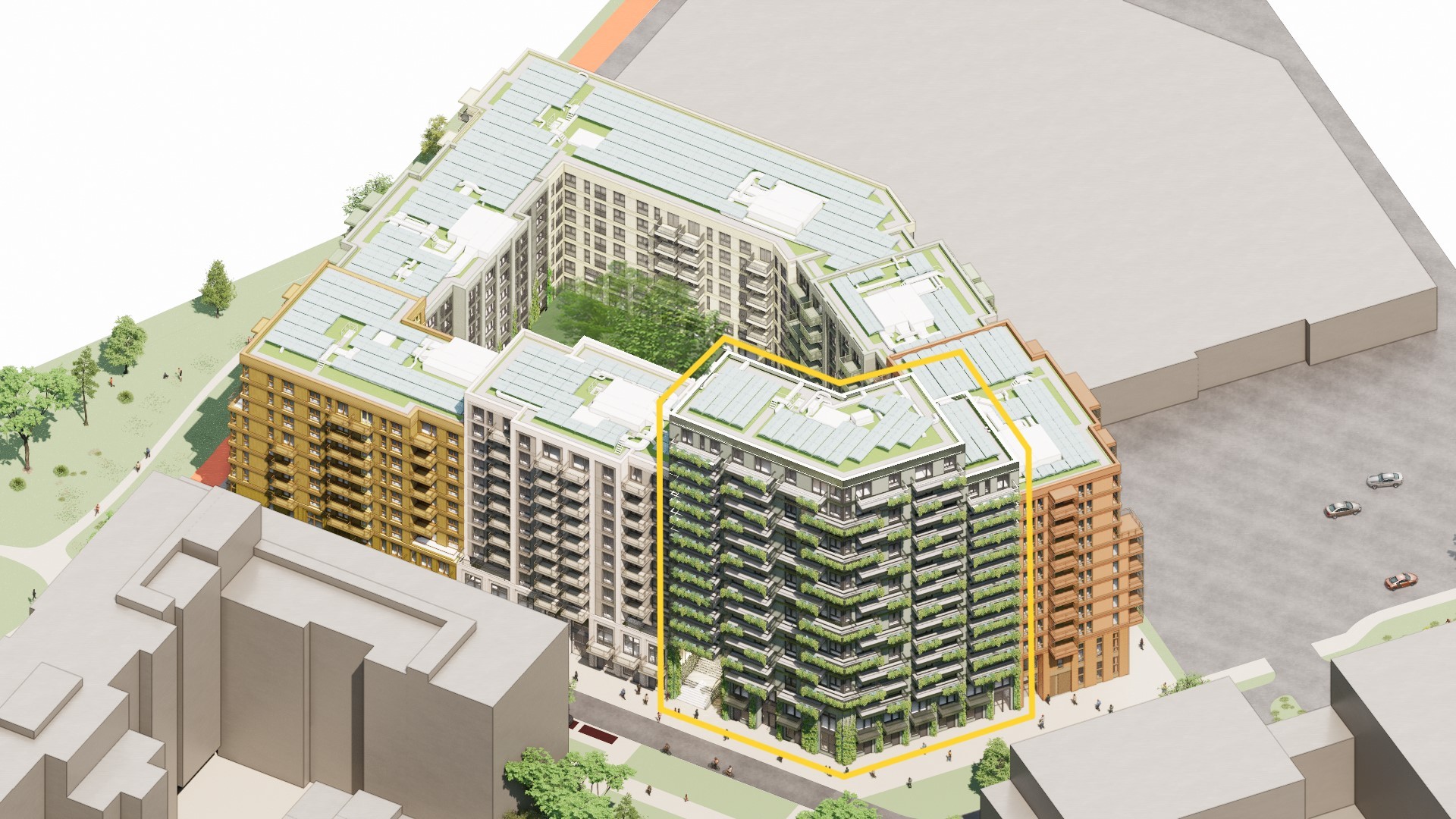 Impressie van de woningen in Cartesius