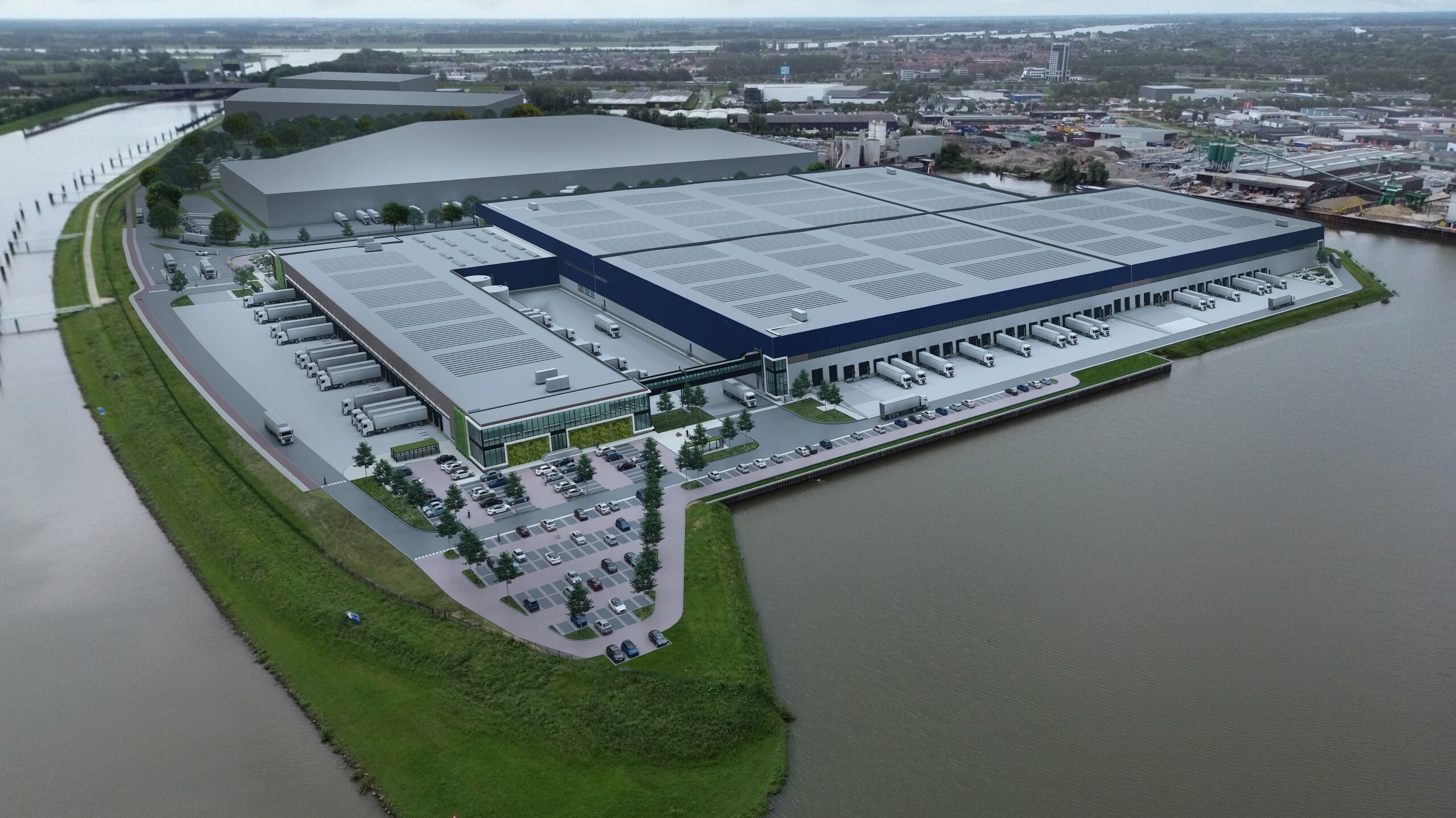 De ontwikkeling van Montea in Tiel voor Intergamma.