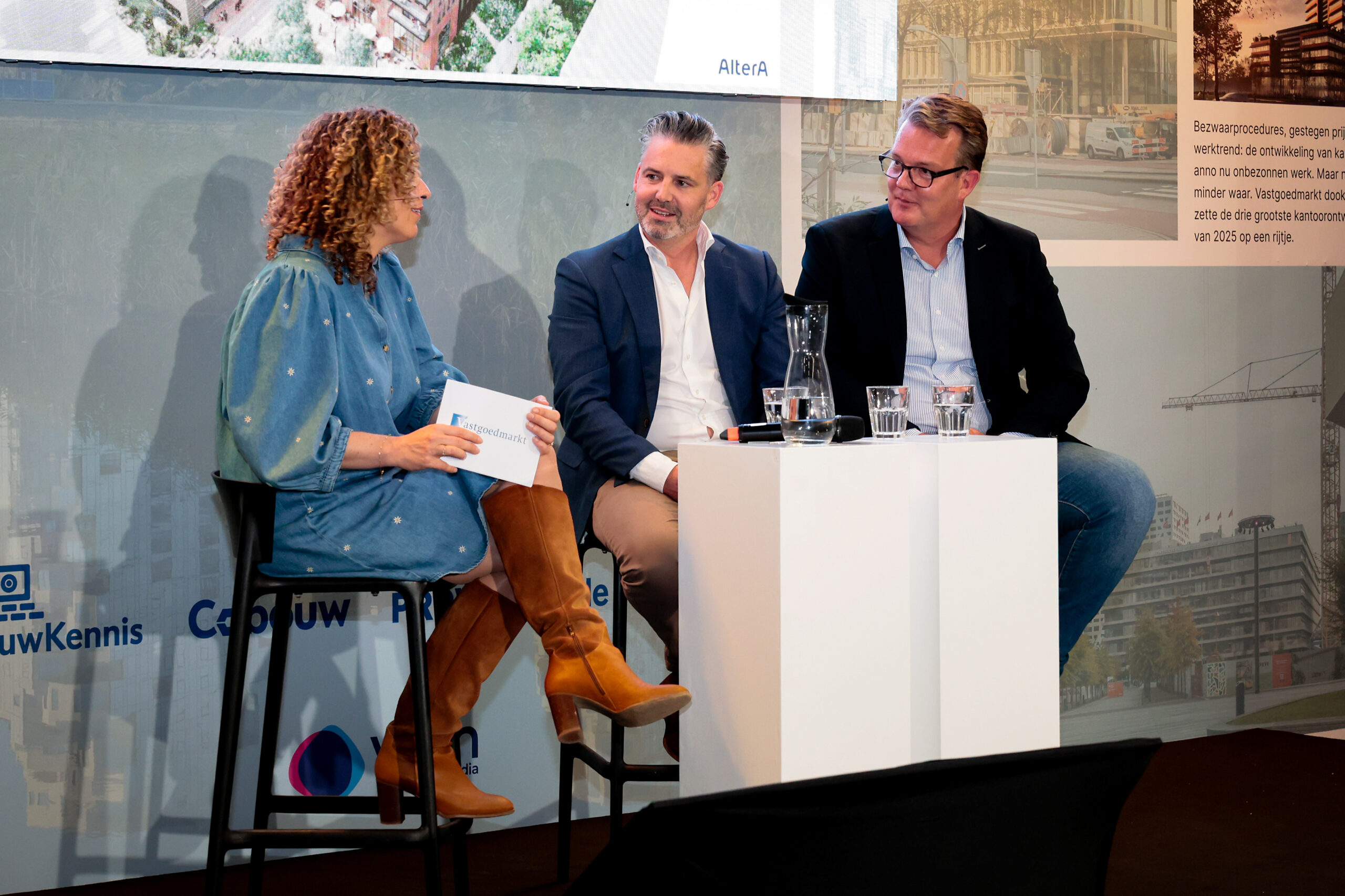 Jeroen Eisen (midden) van Altera en Martijn Stemerdink (rechts) van Blink Merwede. Foto: Eyesmile Photography