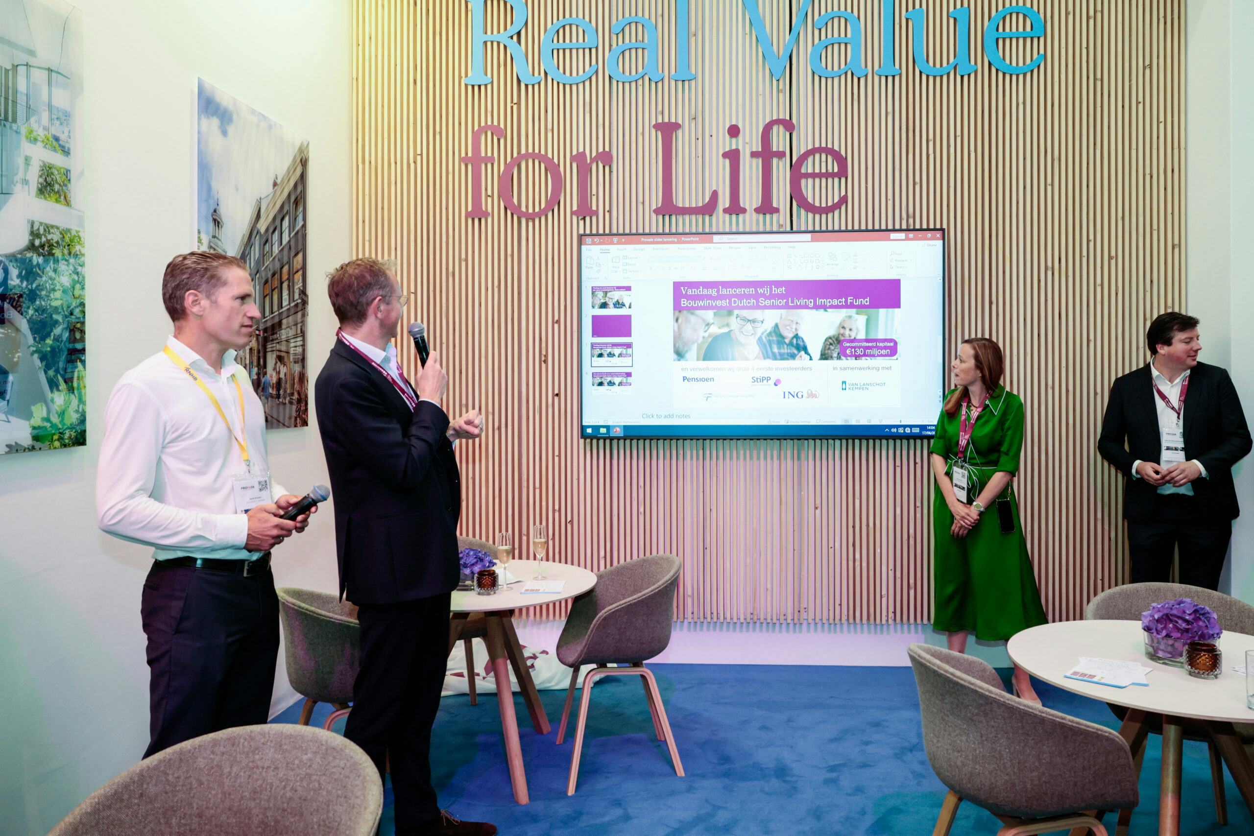 De lancering van het Senior Living Impact Fund op de Provada 2025. Foto: Eyesmile Photography.