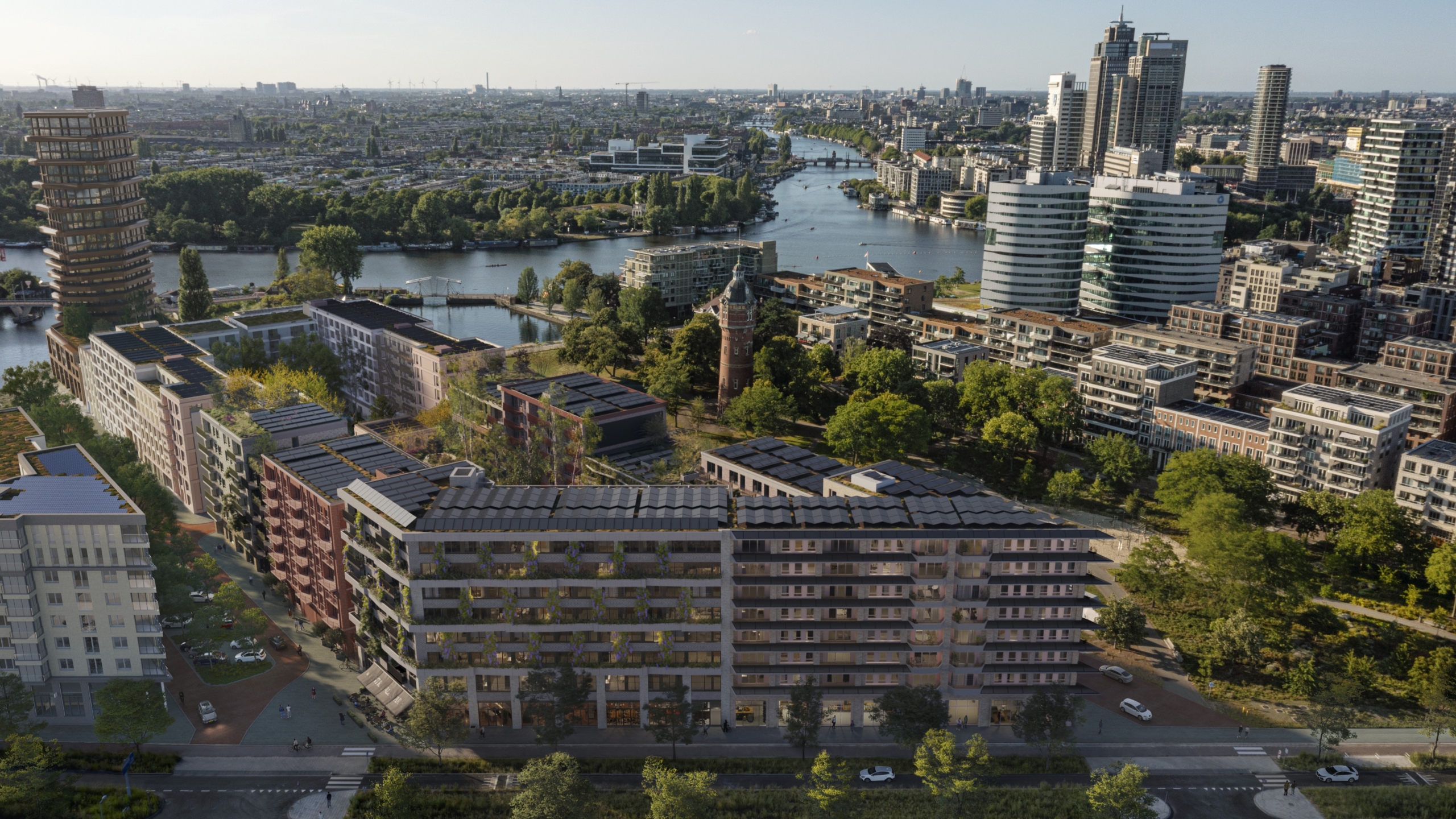 Impressie van nieuwbouwontwikkeling Mookly in Amsterdam.