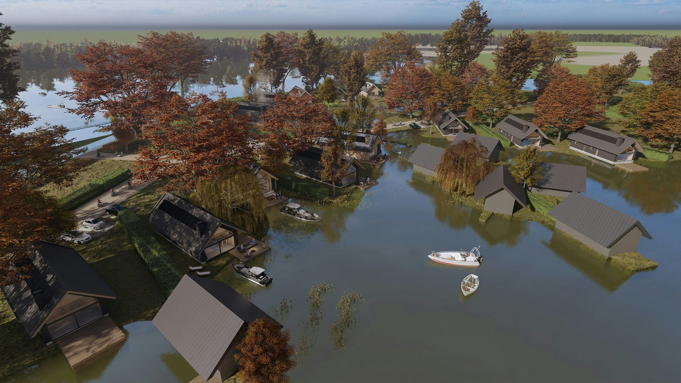 Van der Spek: ‘Er zijn al concrete aanvragen voor recreatiehuizen. Binnenkort gaan we een eerste testwoning bouwen.’