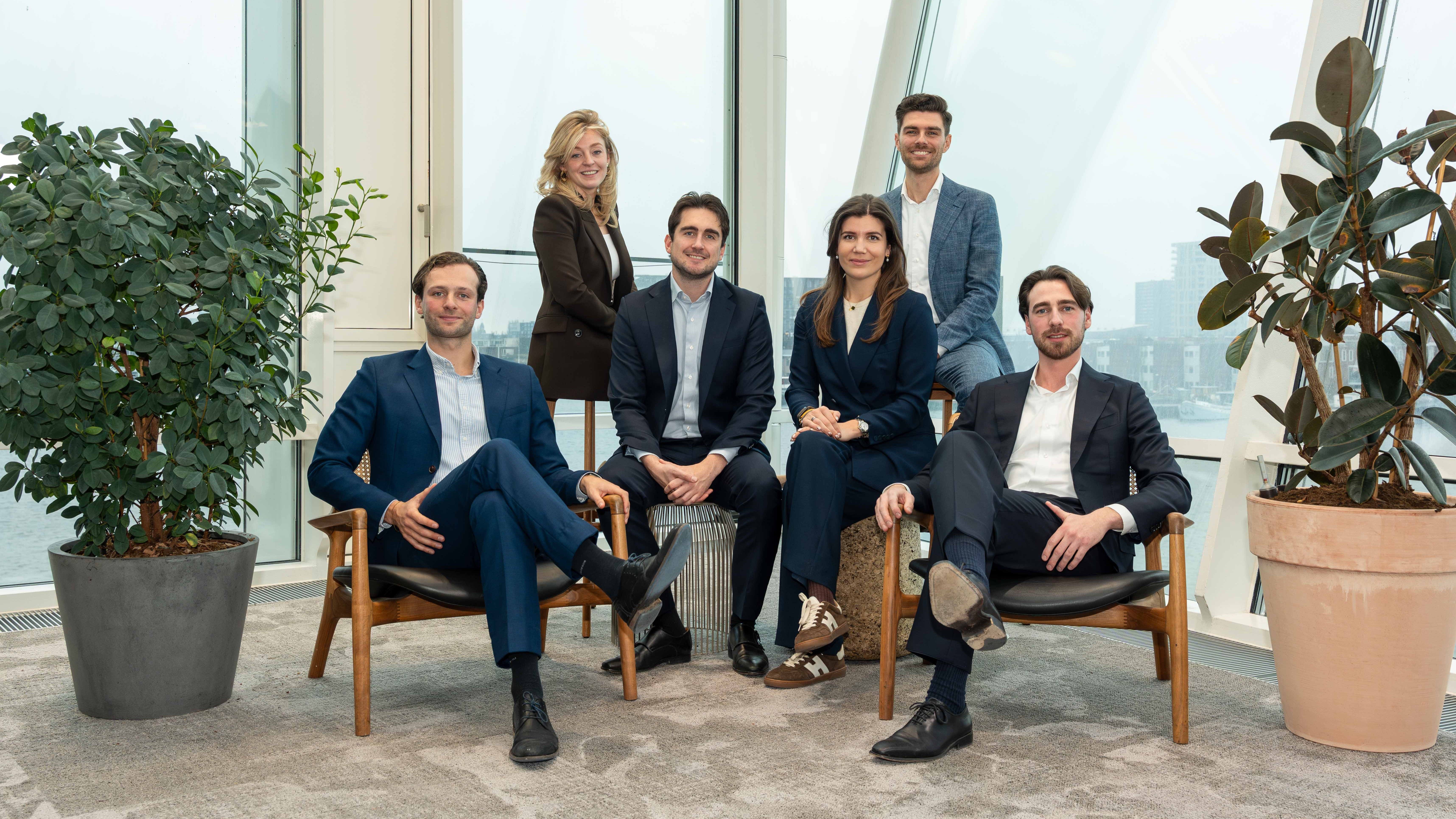 V.l.n.r.: Jules van Boven, Laura van de Sluijs, Tim Stringa, Abigail van de Port, Jesse Rudolphi en Yngwie Romijn.