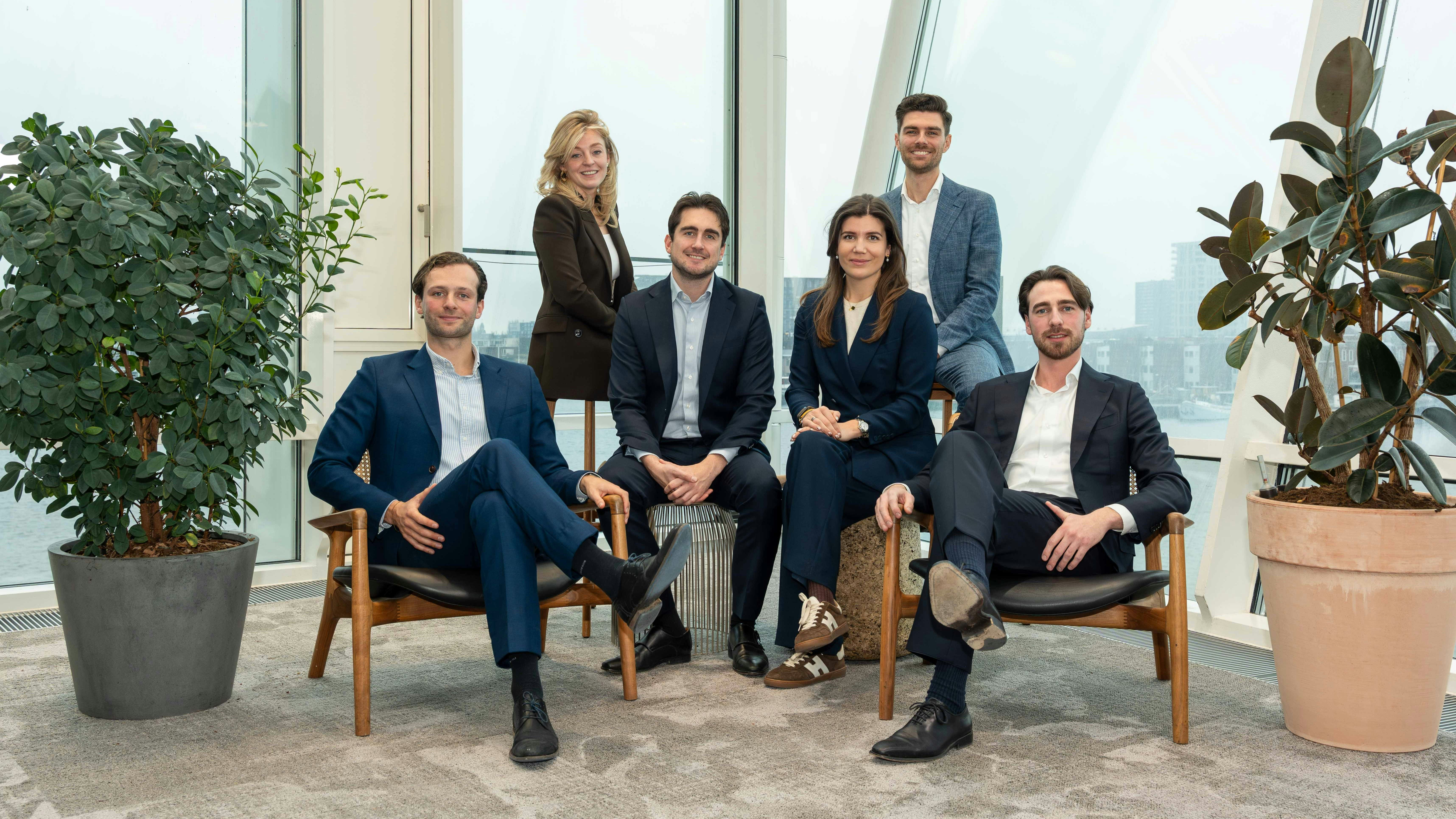 V.l.n.r.: Jules van Boven, Laura van de Sluijs, Tim Stringa, Abigail van de Port, Jesse Rudolphi en Yngwie Romijn.