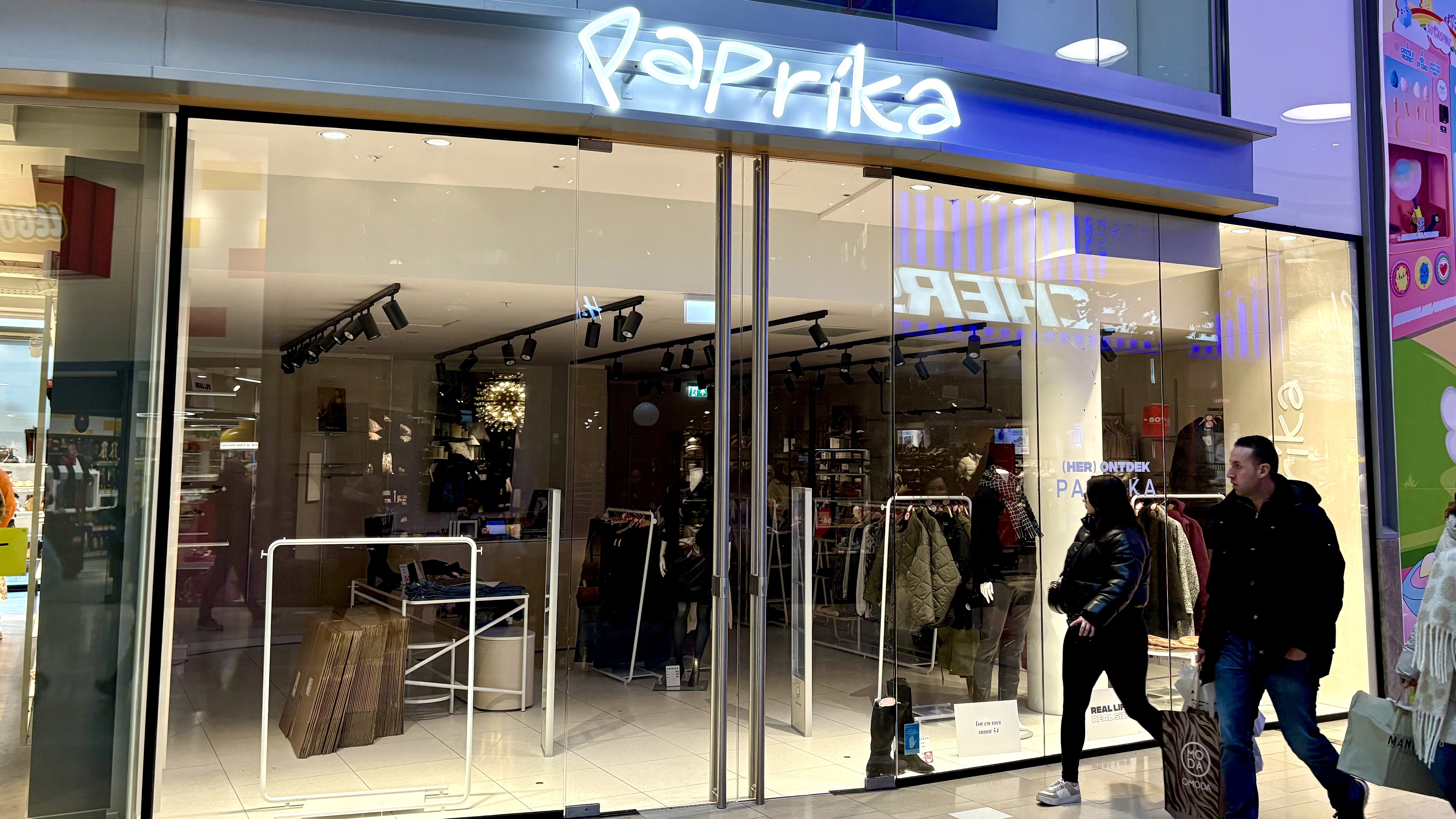 Paprika sluit alle Nederlandse vestigingen, waaronder de winkel in winkelcentrum Hoog-Catharijne in Utrecht.
