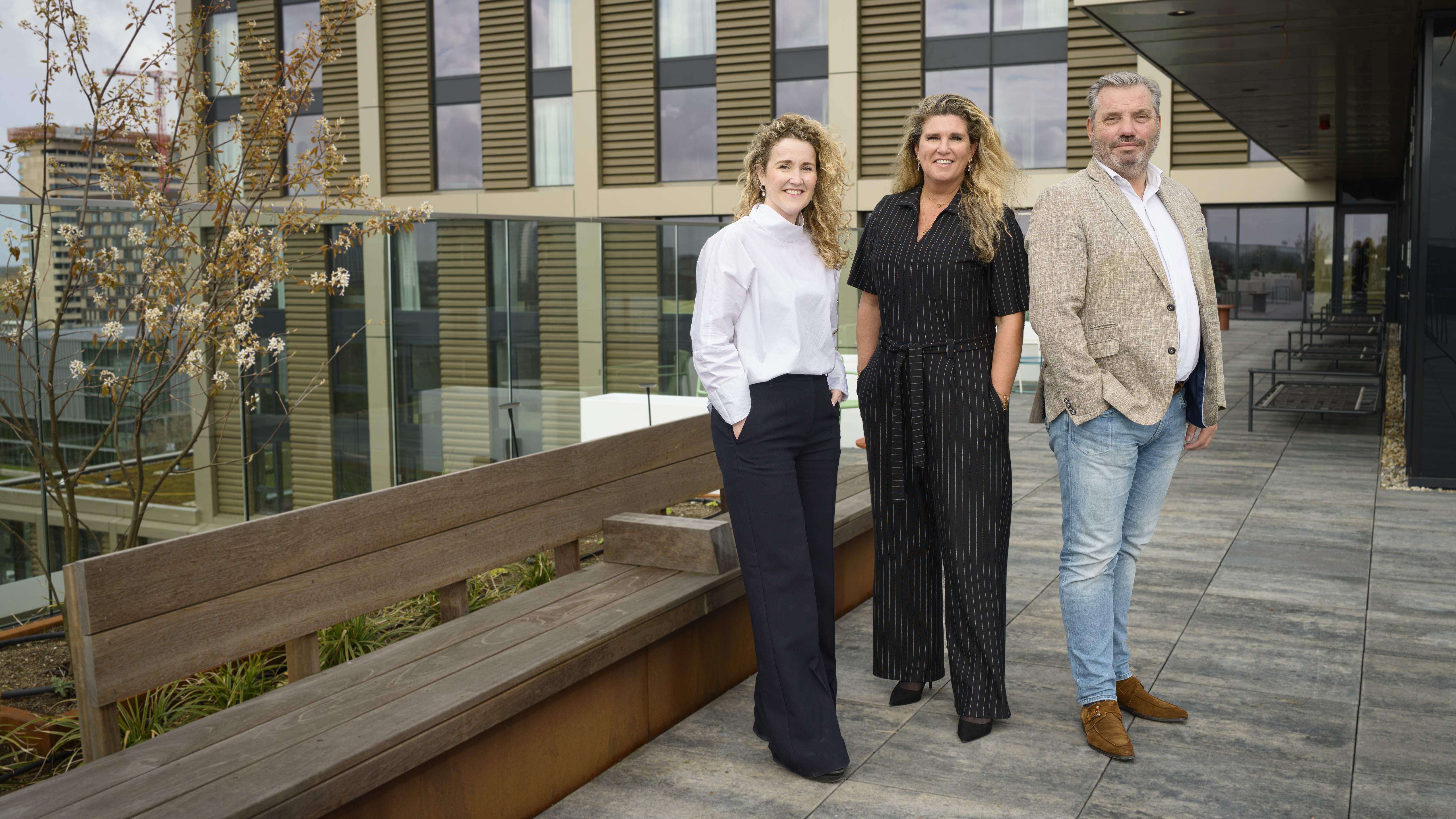 De directie van Drees & Sommer, v.l.n.r.: Daphne Gielesen, Roelien de Haas en Johan de Vries.