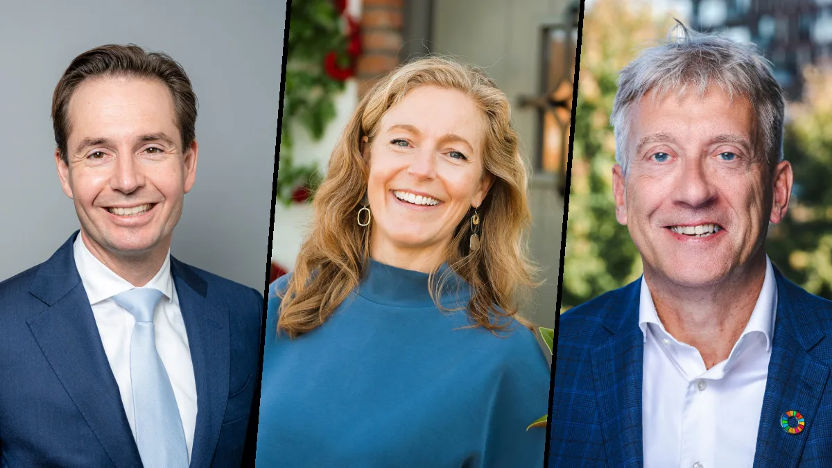 V.l.n.r.: Martijn Vlasveld, Klaartje Molthof, Jaap van der Bijl