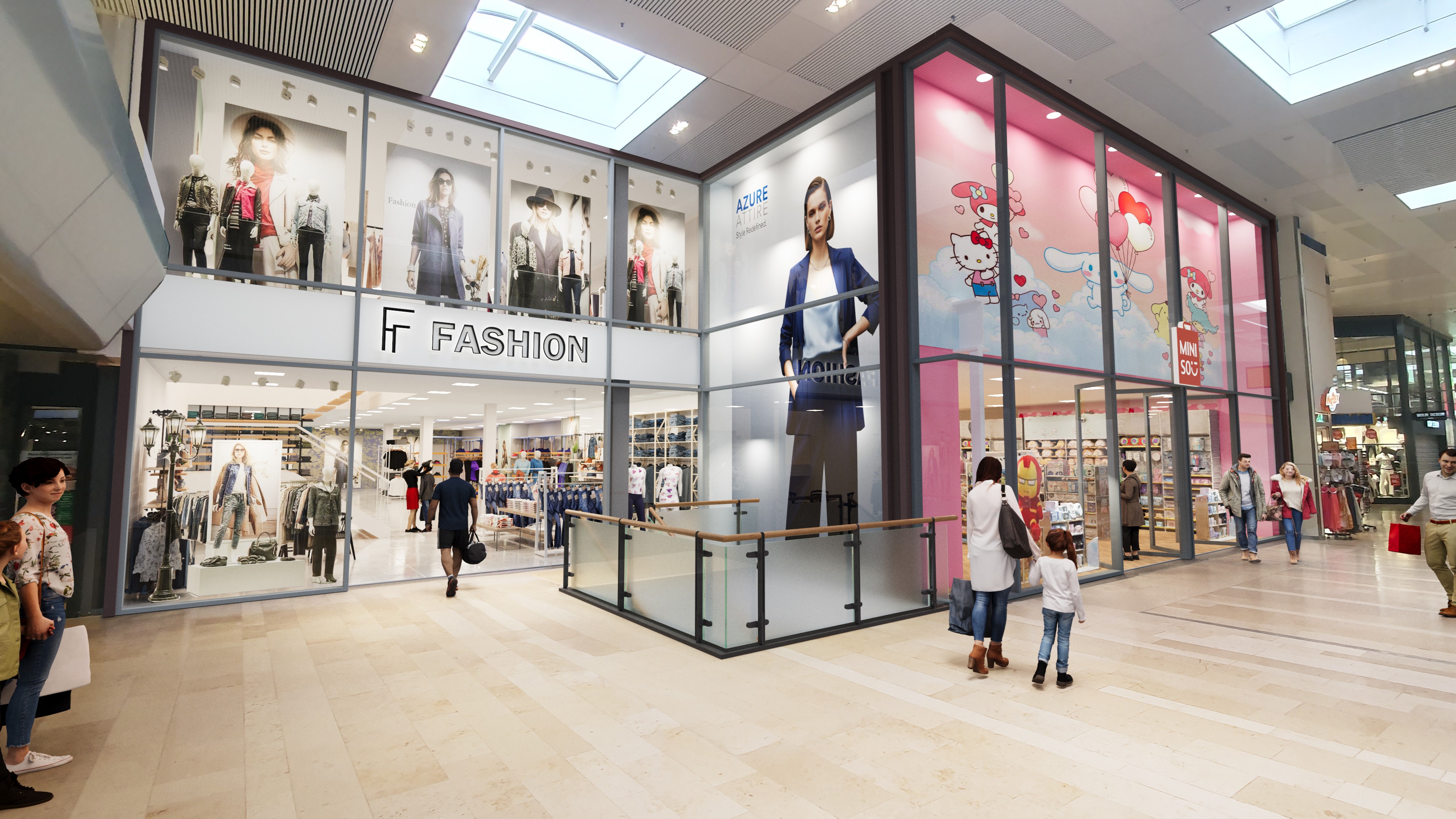 Impressie van winkelruimte. Bron: ASR Real Estate