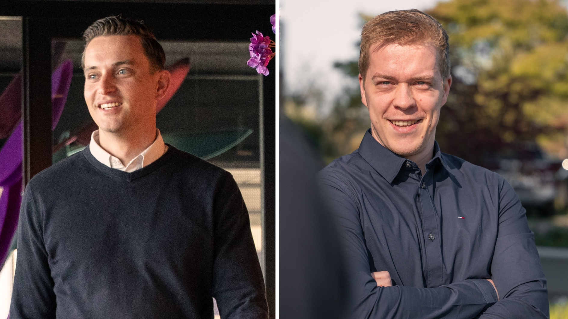 Jordy Peterse (links) en Arco Jochemsen.