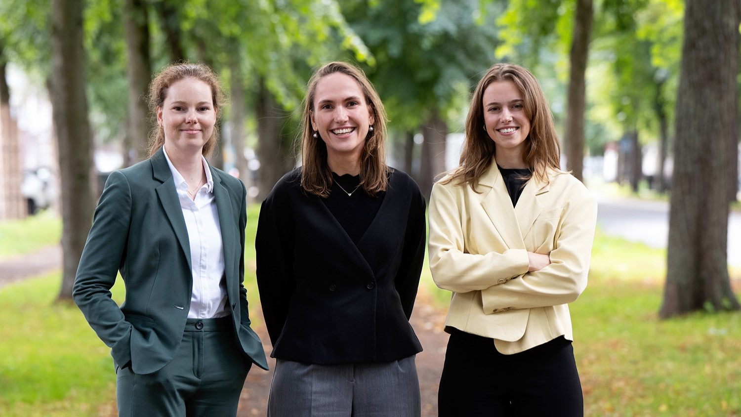 V.l.n.r.: Evelyne Frijns, Tessa van der Rijst en Kiri Blommaart.