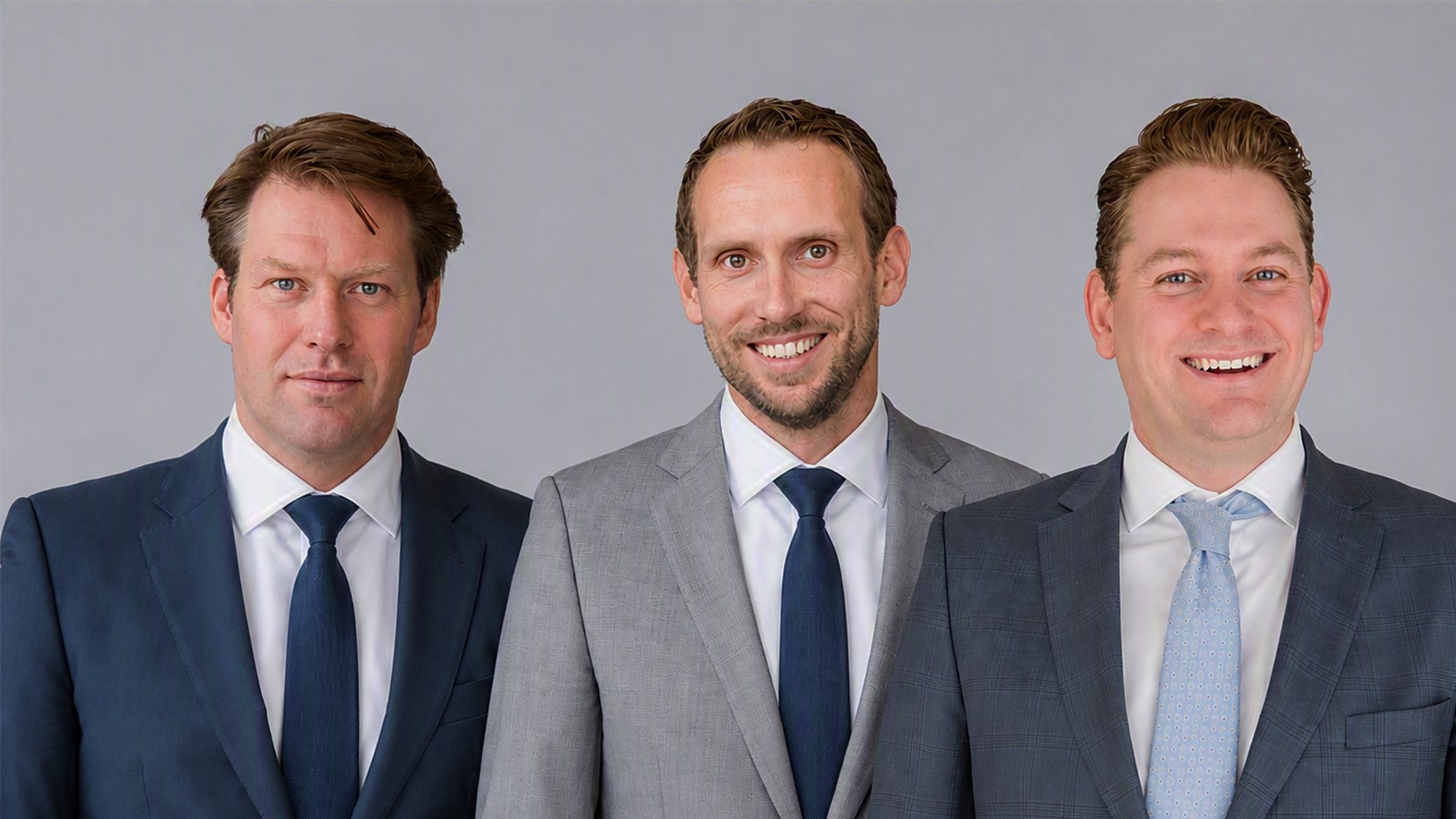 V.l.n.r.: Mathijs Feringa, Niels Schroers en Niels Koenen.