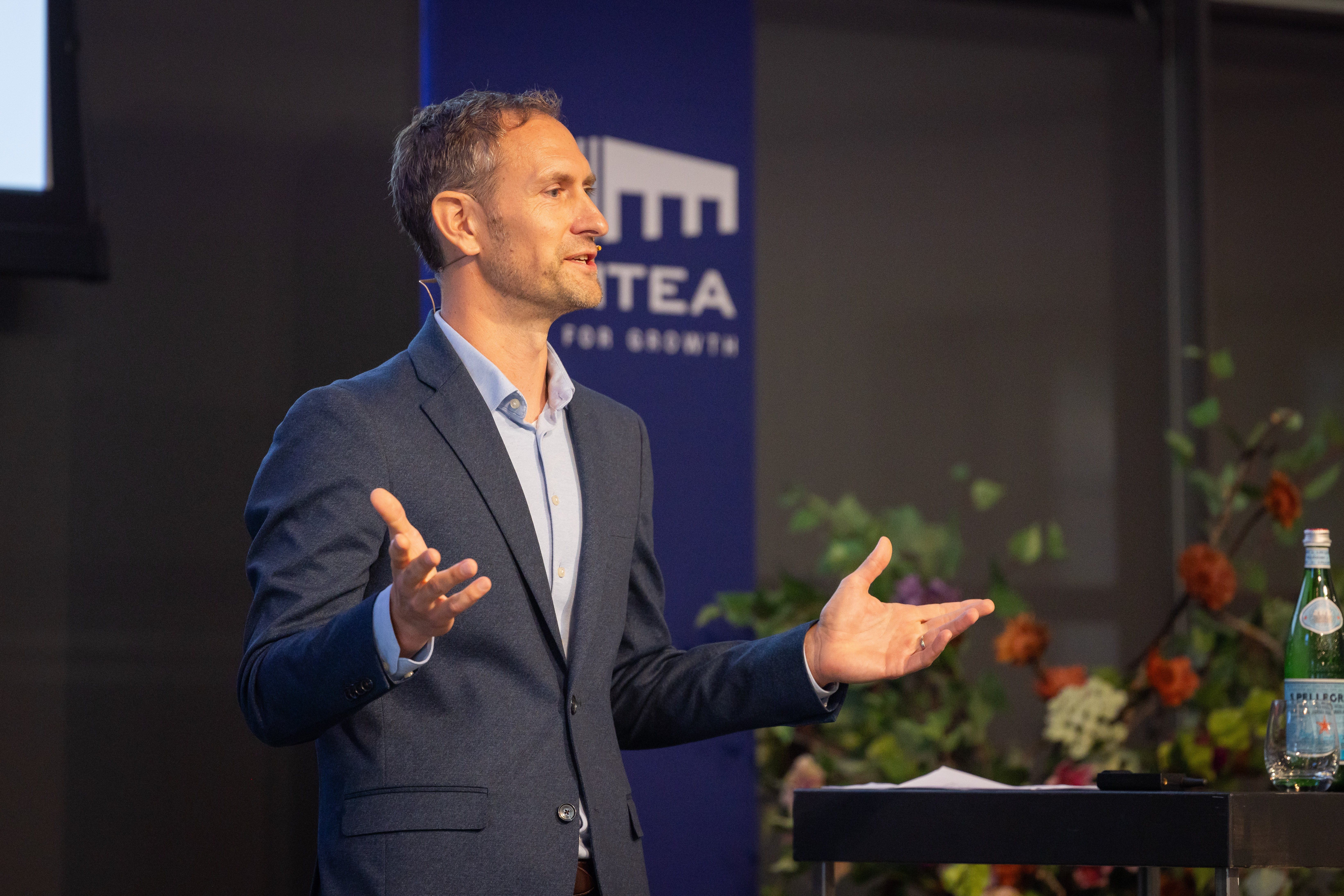Professor Frans Cruijssen spreekt op jaarlijkse Reality Check van Montea. Foto: Rhalda Jansen