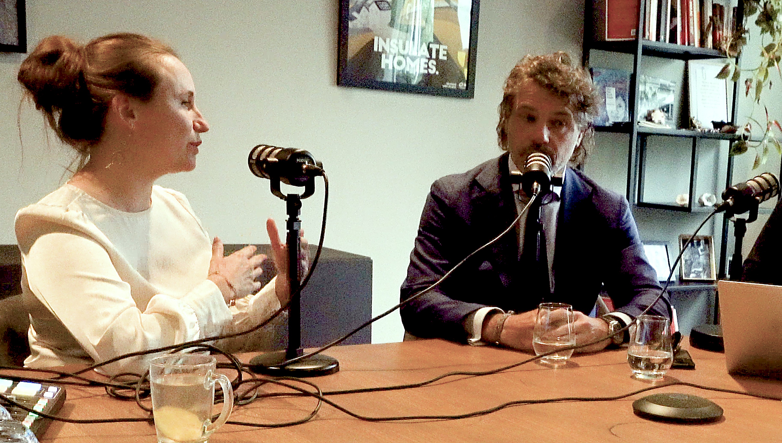 De Amsterdamse woonwethouder Zita Pels en ontwikkelaar Maarten de Gruyter 