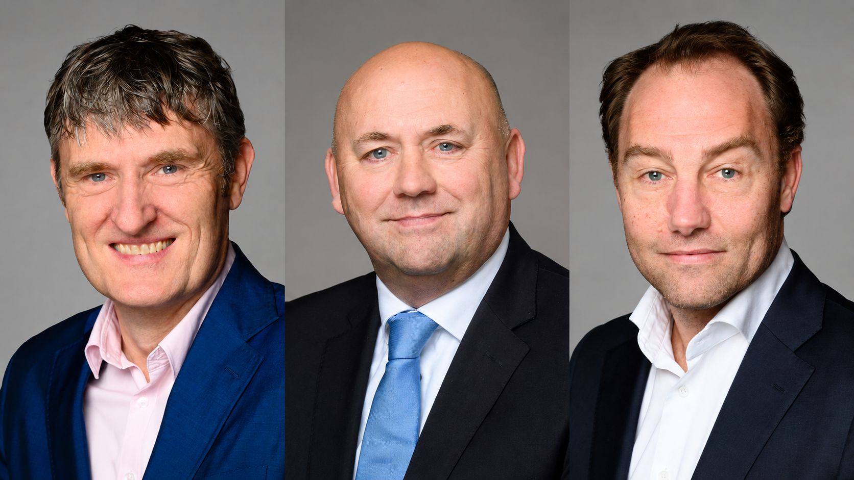 V.l.n.r.: George Voorhout, Gerard Simonis, Tom Custers.